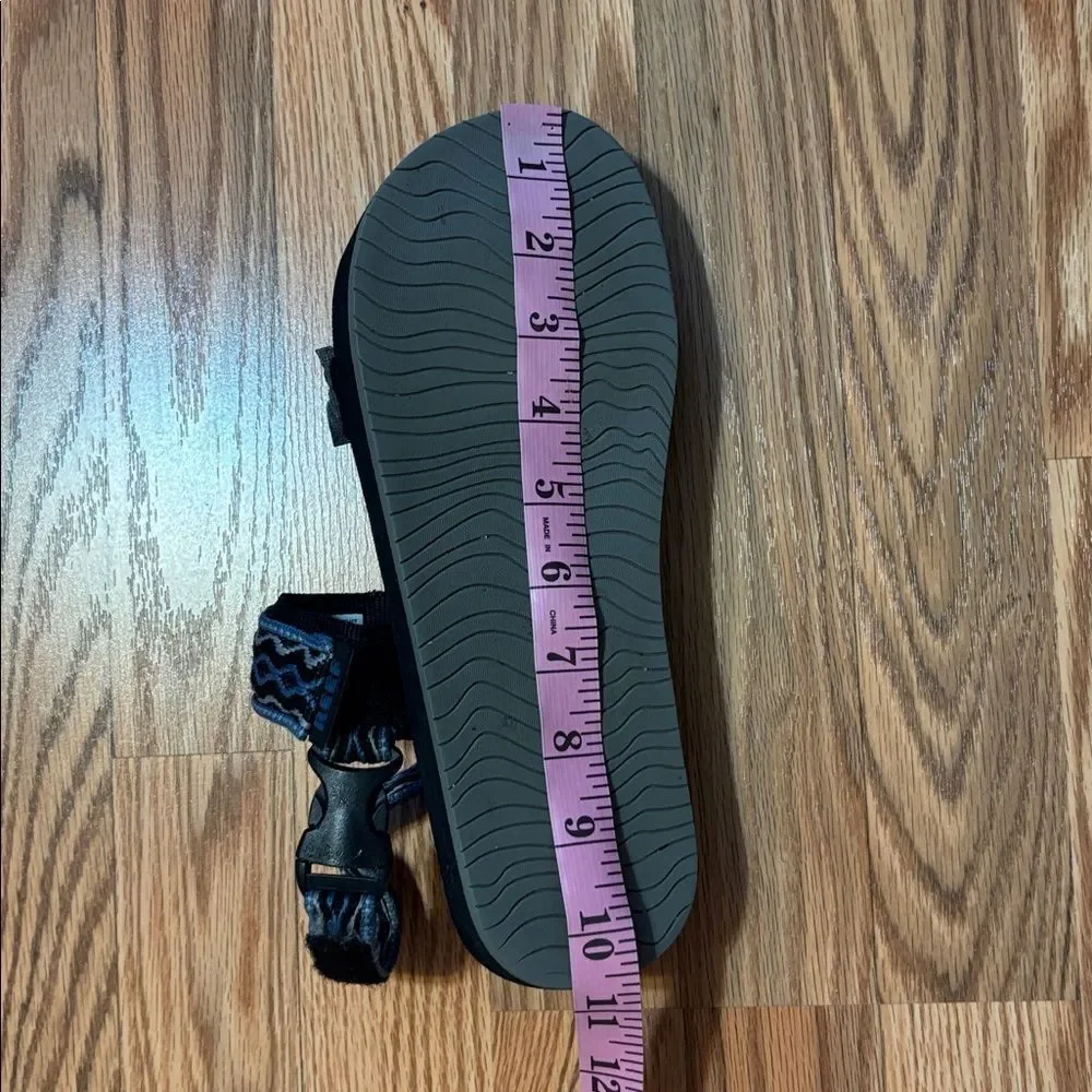 Reef Black and Blue men’s Sandals, beach, hiking, 8
